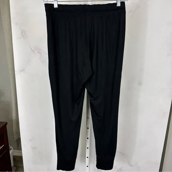 Victoria’s Secret Pink Black Super Soft Pajama Pants Elastic Waist Size L - Picture 4 of 7